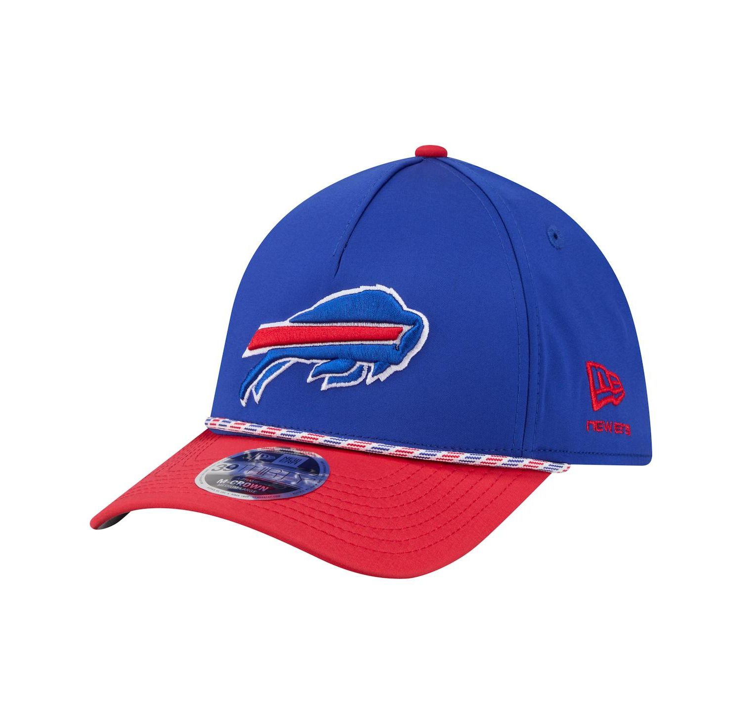 Men's Royal/Red Buffalo Bills Rope M-Crown A-Frame 39THIRTY Flex Hat