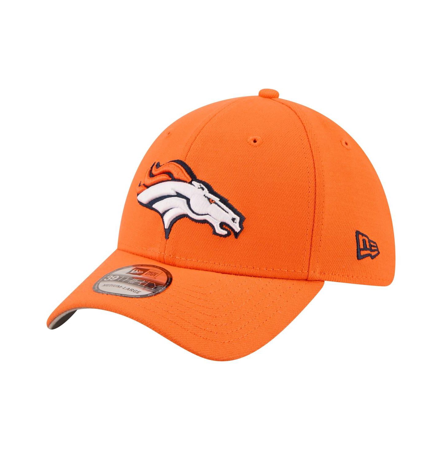 Мужская кепка New Era Orange Denver Broncos Core Team 39THIRTY Flex Hat — фото 1