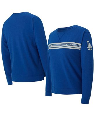 Women's Royal Los Angeles Dodgers Birch French Terry Long Sleeve T-Shirt
