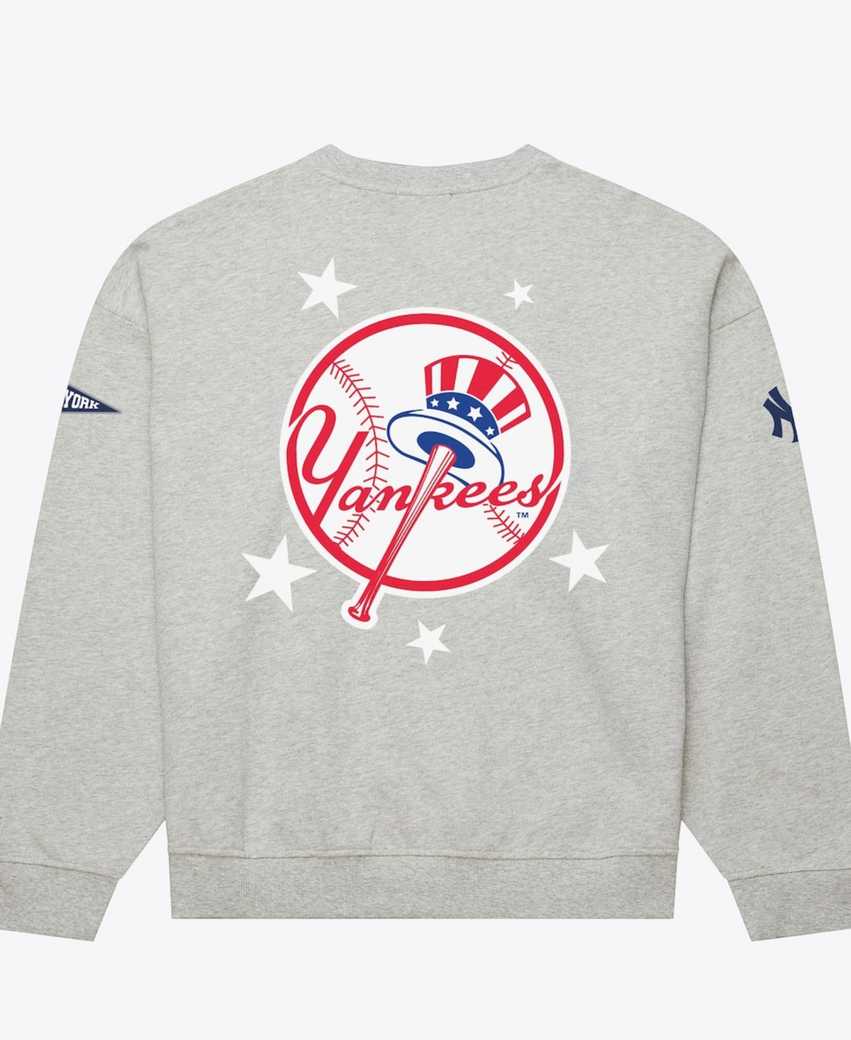 Mitchell & Ness Women's Heather Gray New York Yankees Pep Rally Sweatshirt