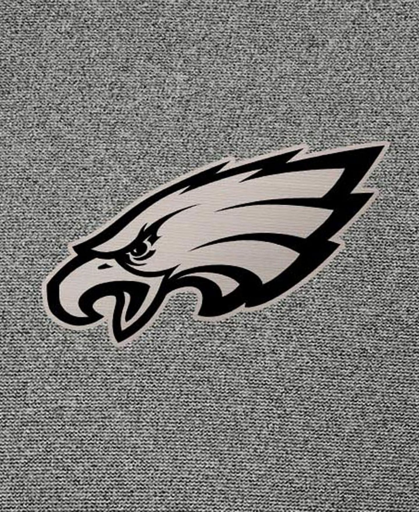 Мужская куртка Antigua Heather Black Philadelphia Eagles Effortless Full-Zip Hoodie Jacket — фото 2