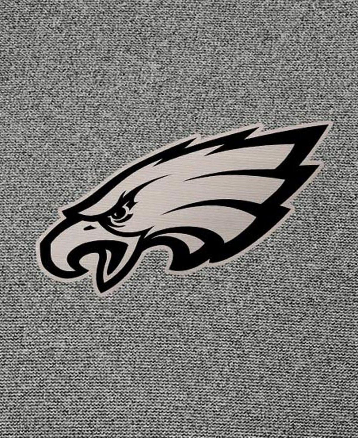 Antigua Men's Heather Black Philadelphia Eagles Effortless Full-Zip Hoodie Jacket