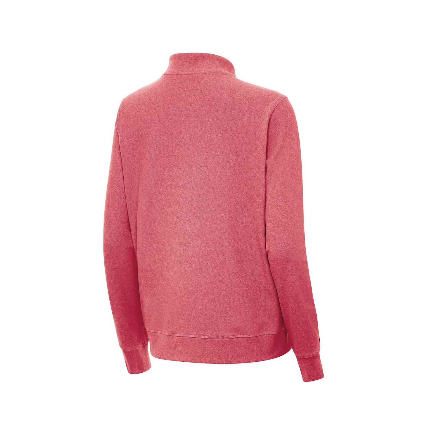 Женская куртка Antigua Heather Crimson Indiana Hoosiers Crush Quarter-Zip — фото 2