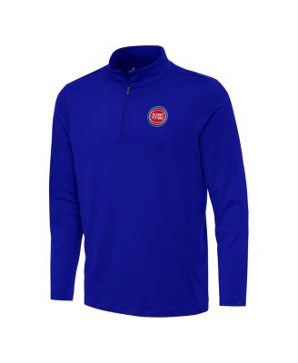Men's Blue Detroit Pistons Reprocess Quarter-Zip Top
