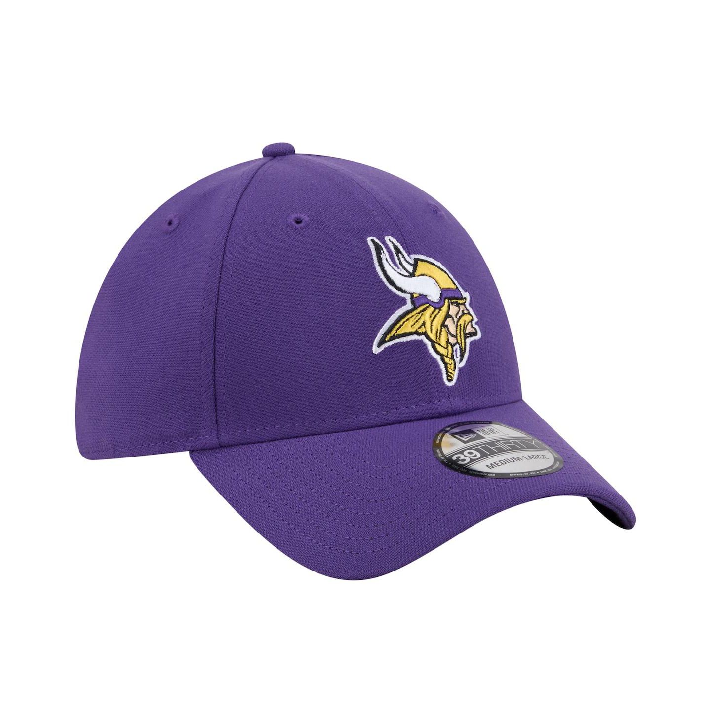 Мужская кепка New Era Purple Minnesota Vikings Core Team 39THIRTY Flex Hat — фото 3