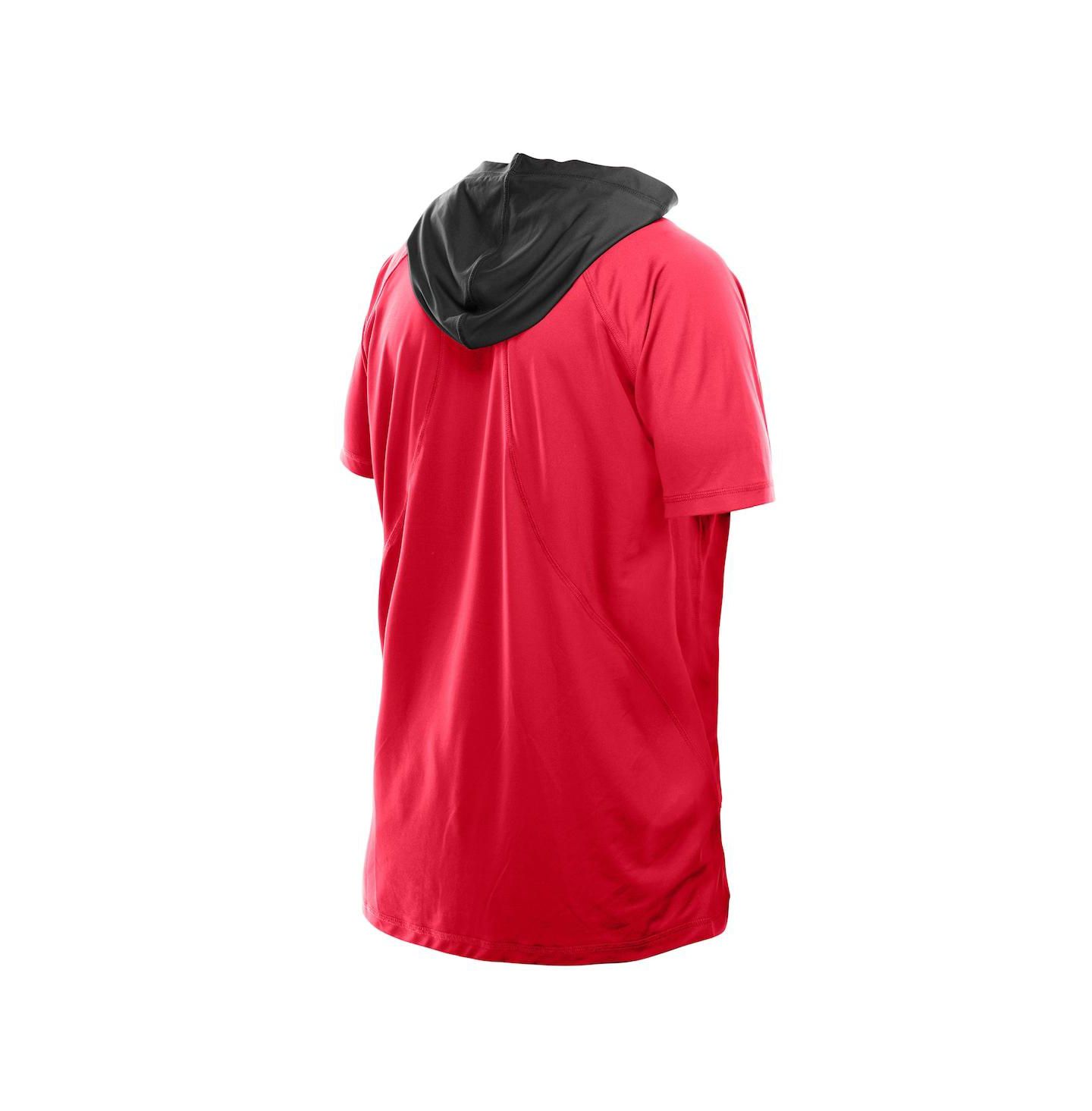 Мужская футболка New Era Red Atlanta Falcons Combine Authentic Hooded Raglan Short-Sleeve — фото 4