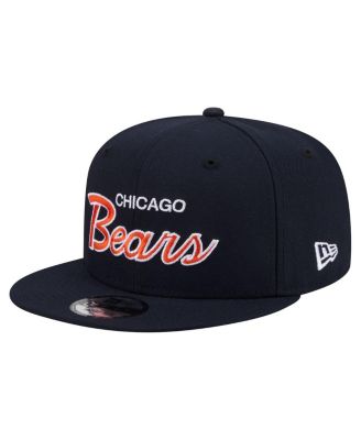 Men's Navy Chicago Bears Core Team Script 9FIFTY Snapback Hat