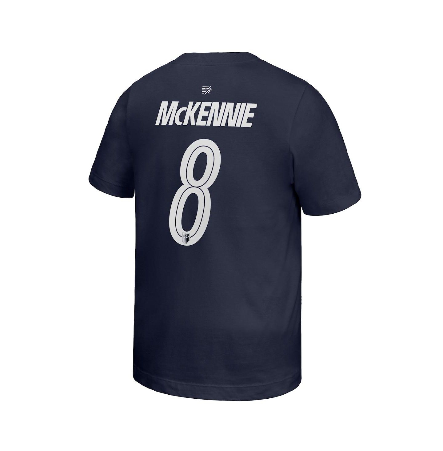 Детская футболка Nike Weston McKennie Navy Usmnt Away Player Name & Number — фото 2