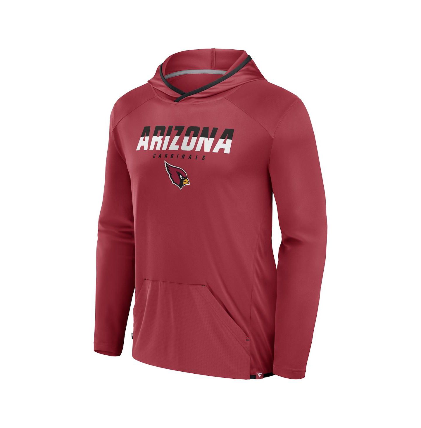 Мужское худи Fanatics Cardinal Arizona Cardinals Transitional Defender Long Sleeve T-Shirt — фото 3