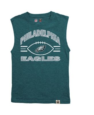 Big Boys and Girls Heather Midnight Green Philadelphia Eagles Muscle Tank Top