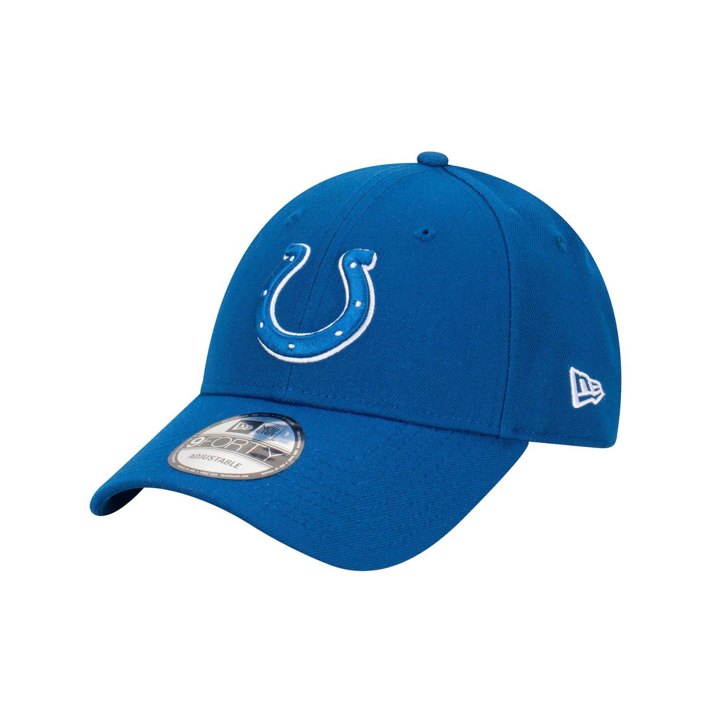 Мужская кепка New Era Royal Indianapolis Colts Core Team 9FORTY Adjustable Hat — фото 1
