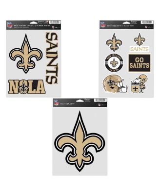 New Orleans Saints Three-Pack Fan Decal Set