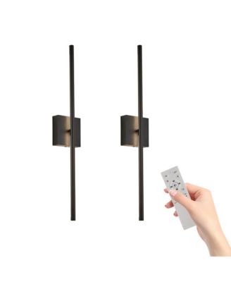 28 Inch 2 Pack Modern LED Wall Sconce Minimalist Indoor Light Fixture for Living Room Bedroom Hallway Hotel Home Decor