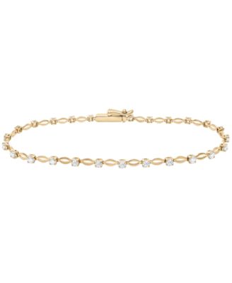 Diamond Bracelet (1 ct. t.w.) in 10k Yellow Gold