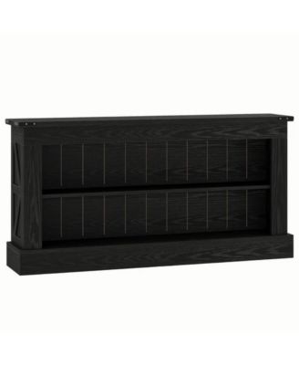 Long Entryway Console Table with Storage Shelves for Sofa and Hallway Use