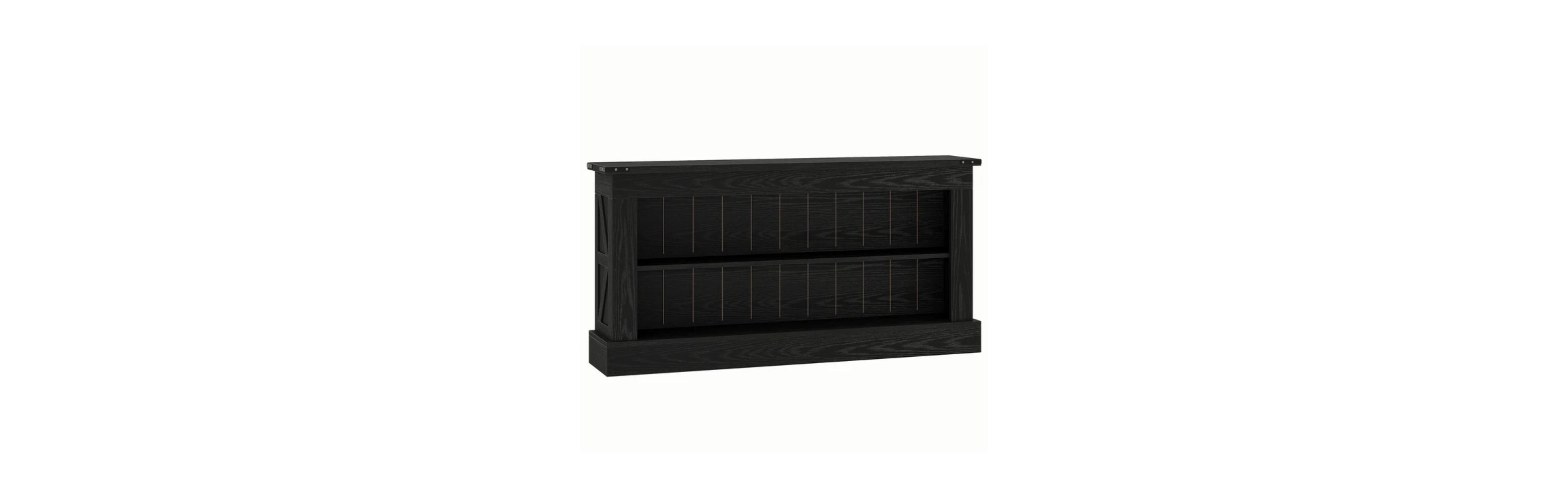 Slickblue Long Entryway Console Table with Storage Shelves for Sofa and Hallway Use