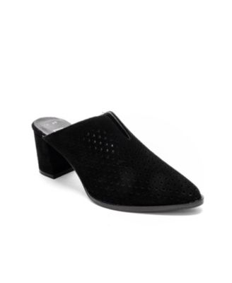 Women's Toen Leather Block Heel Mule