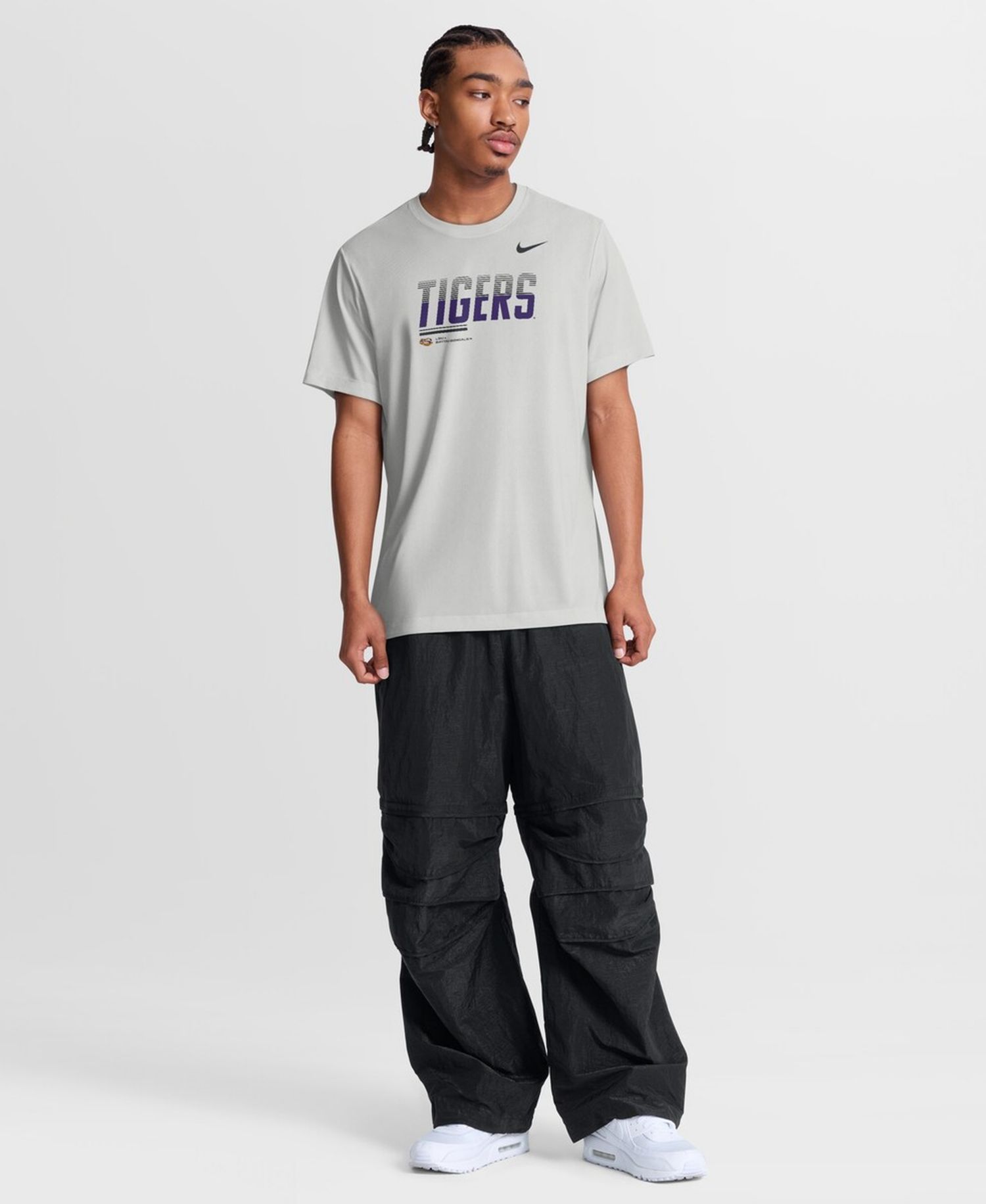 Men's Gray LSU Tigers Sideline Legend Dri-FIT T-Shirt