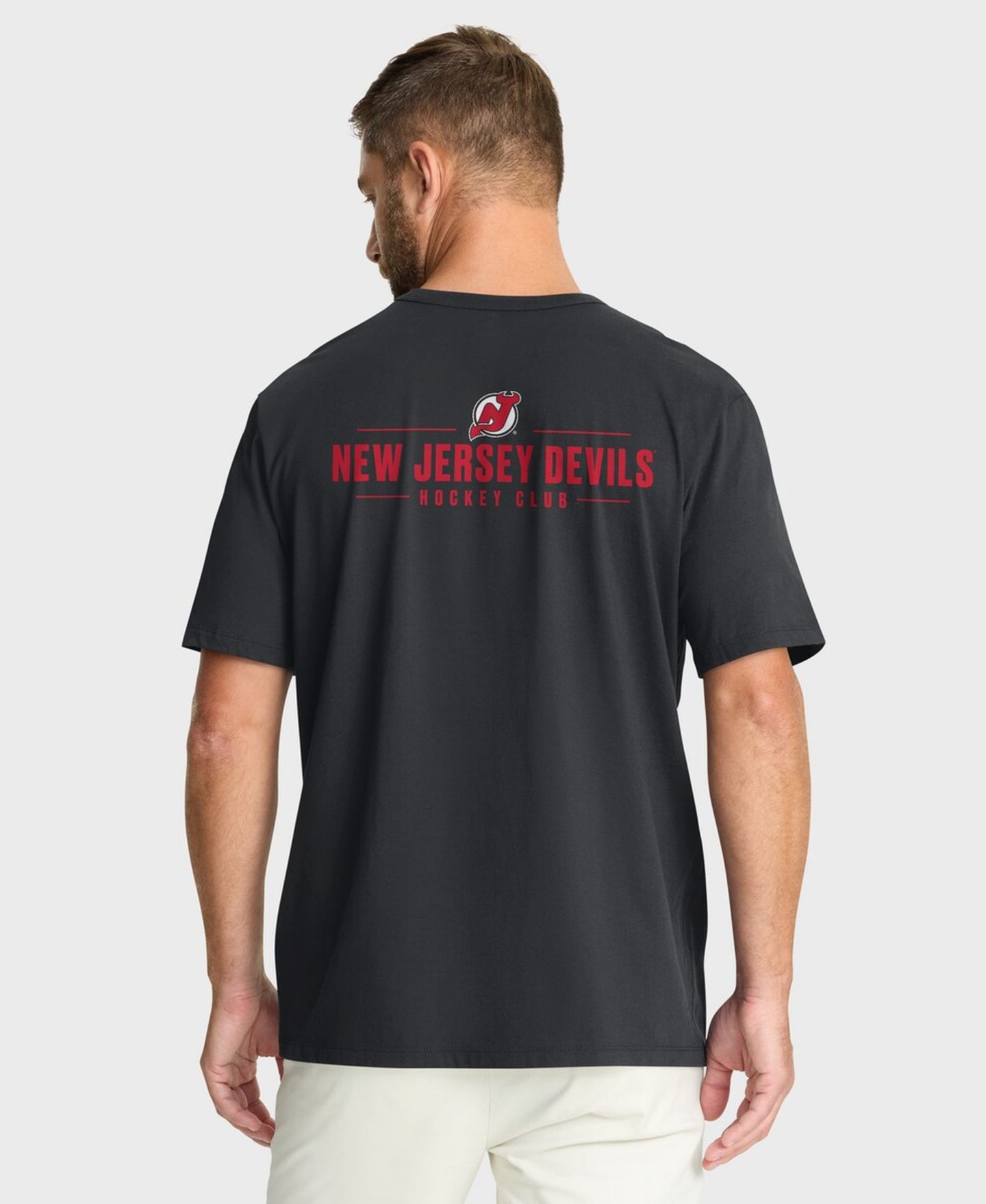 Мужская футболка Fanatics Black New Jersey Devils Crash The Net Legacy — фото 4