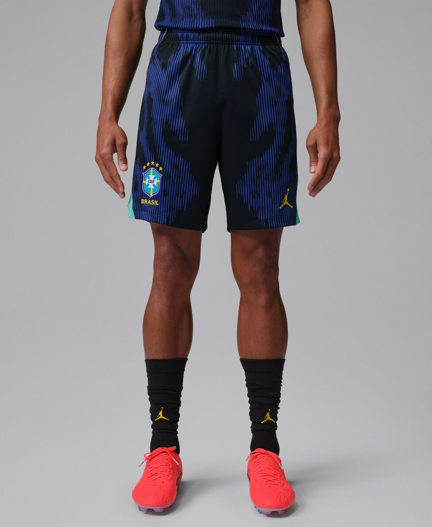 Мужские шорты Jordan Blue Brazil National Team 2026 Stadium Dri-FIT Replica — фото 3