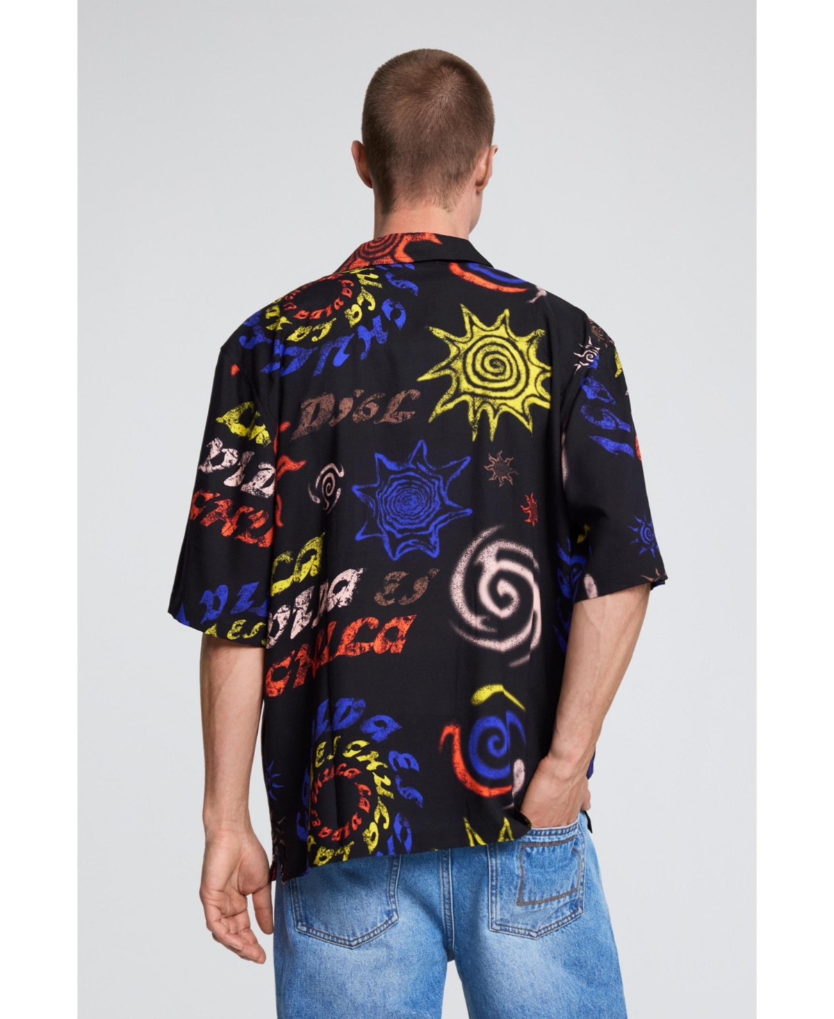 Desigual Men's Tribal Printed Shirt