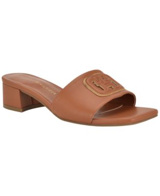 Women's Penni Logo Block Heel Slip-On Sandals
