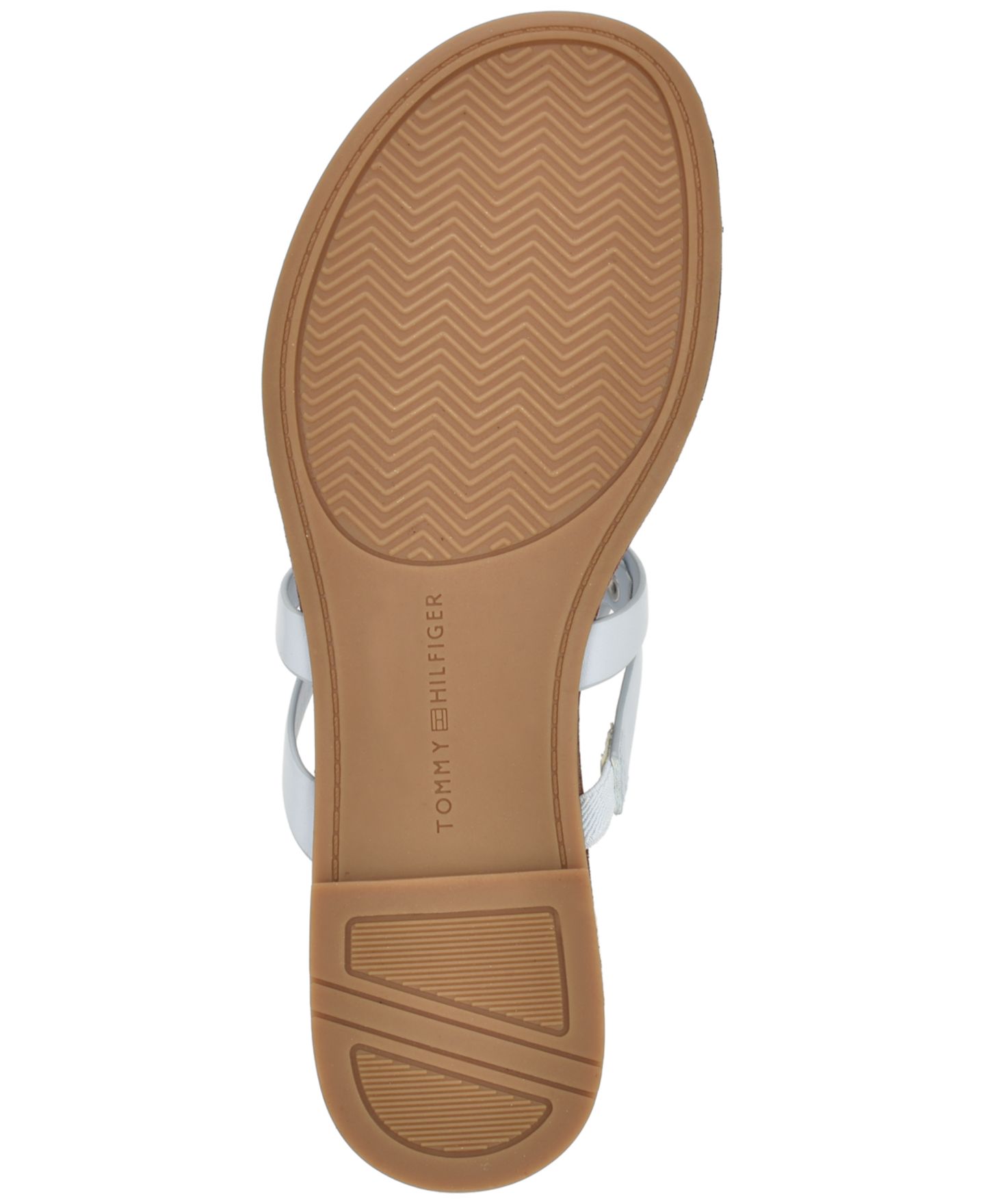 Женские сандалии Tommy Hilfiger Lerriz Logo Flat Thong Slide, цвет: Синий — фото 5