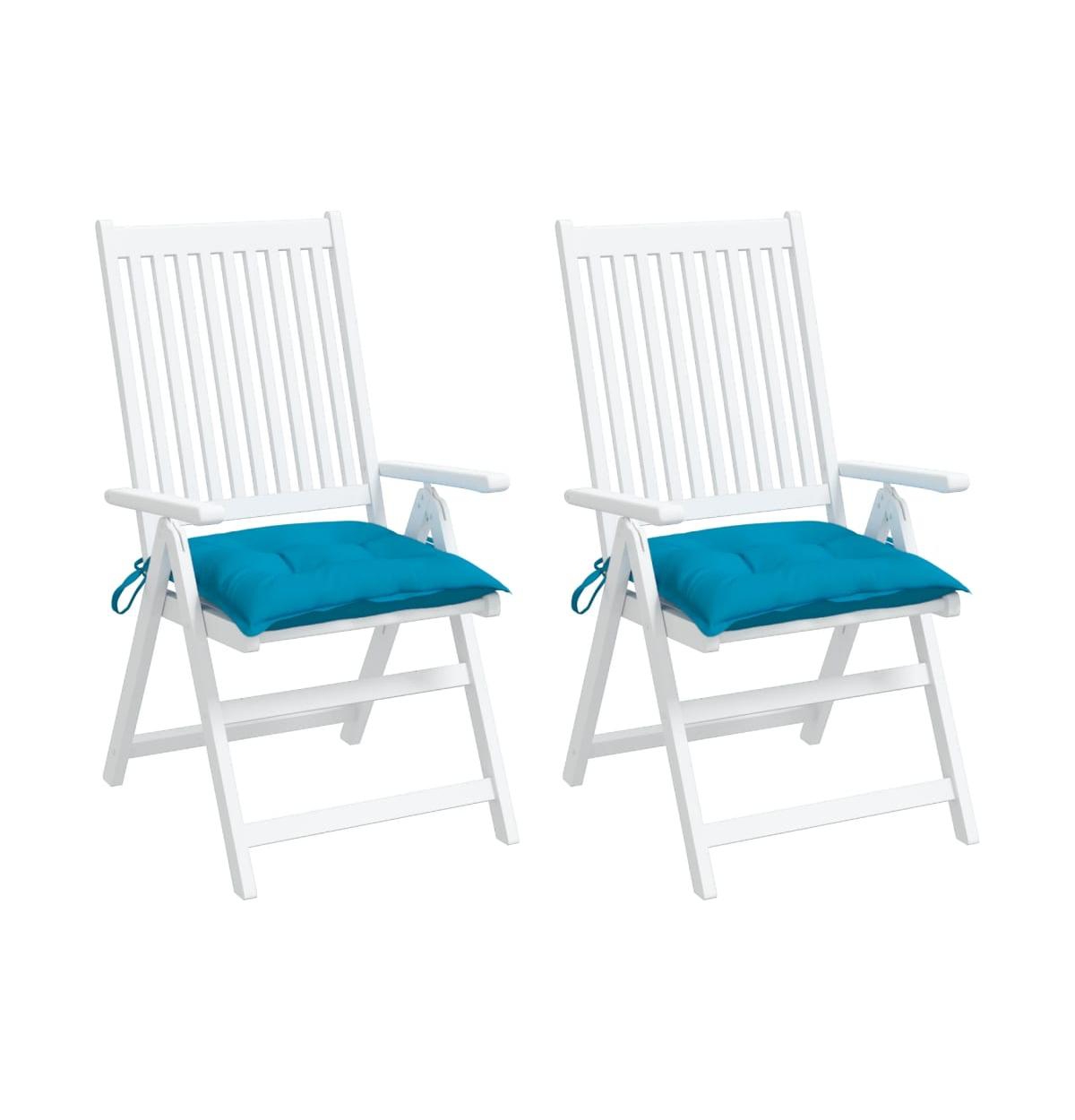 vidaXL Chair Cushions 2 pieces 15.7"x15.7"x2.8" Oxford Fabric