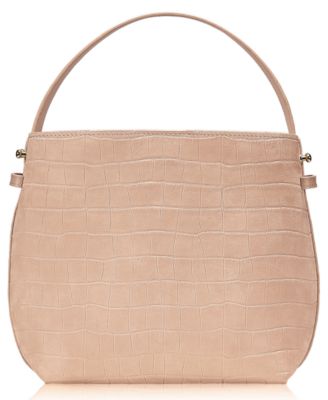 Selena Nubuck Leather Small Bucket Handbag