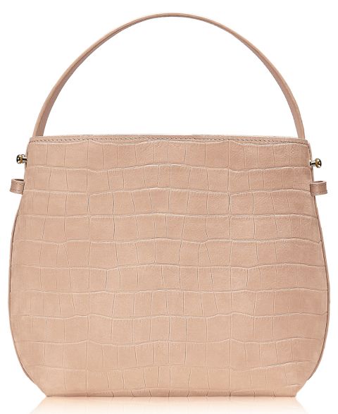 Женская сумка GiGi New York Selena Nubuck Leather Small Bucket, цвет: Капучино