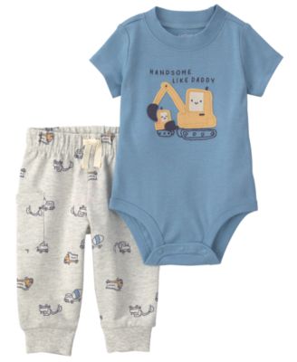 Baby Boys' Short-Sleeve Bodysuit and Pant, 2-Piece Set