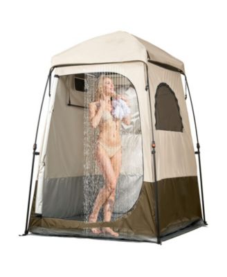 Camping Shower Tent, 1-Room Foldable Privacy Changing Room with Carry Bag