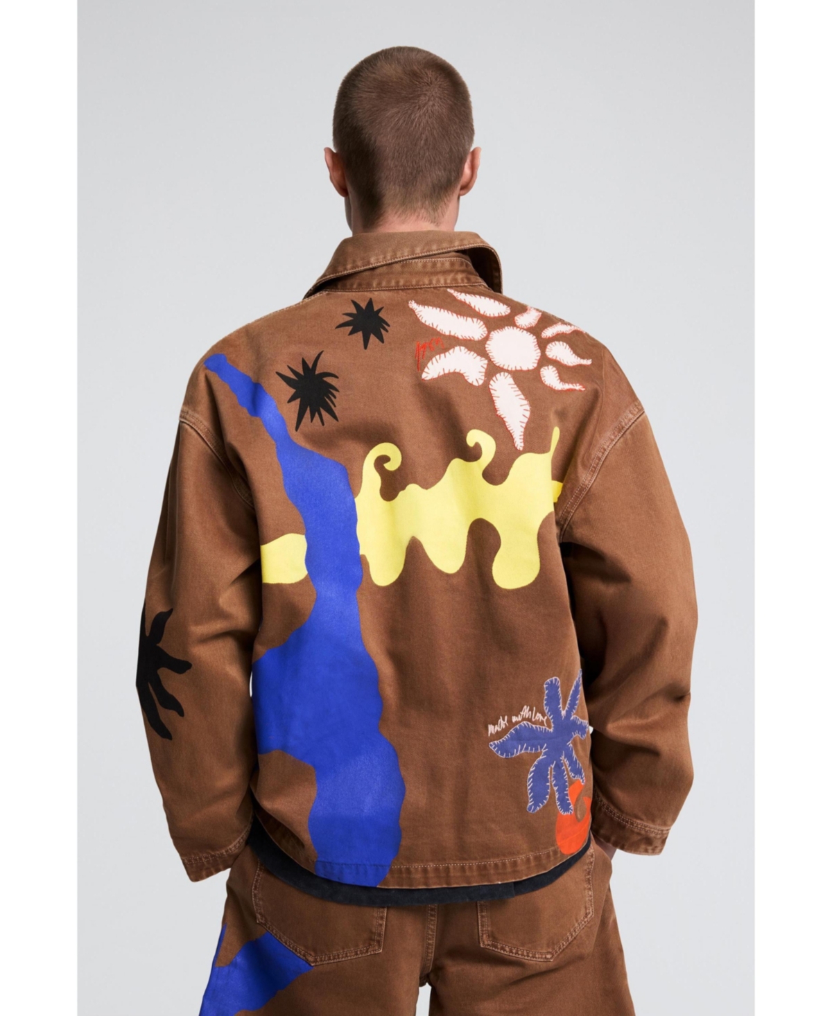 Desigual Men's Printed jacket with suns