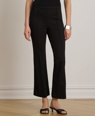Petite Twill Flare Ankle Pants