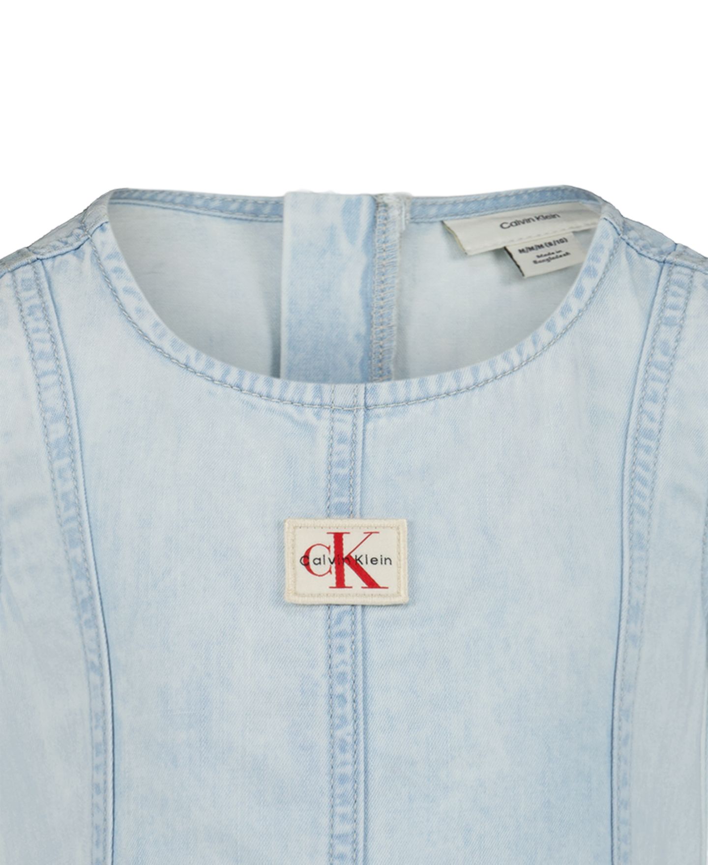 Платье Calvin Klein Denim Panelled Dress для девочек, цвет: Варёный — фото 6