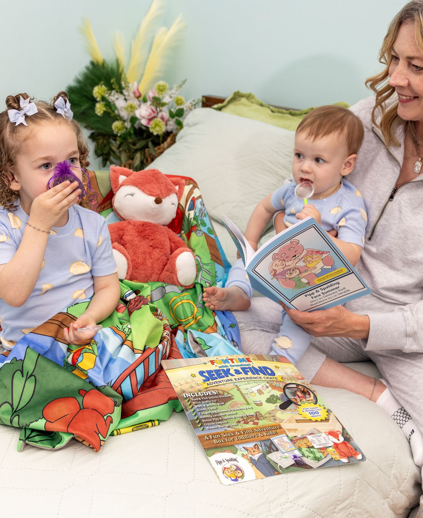 Детские игрушки Pipp & Spalding Funtime with Grandma Toddler Springtime in The Woodlands Seek-and-Find Adventure Experience, 18-Piece Crate Set, цвет: Разноцветный — фото 9