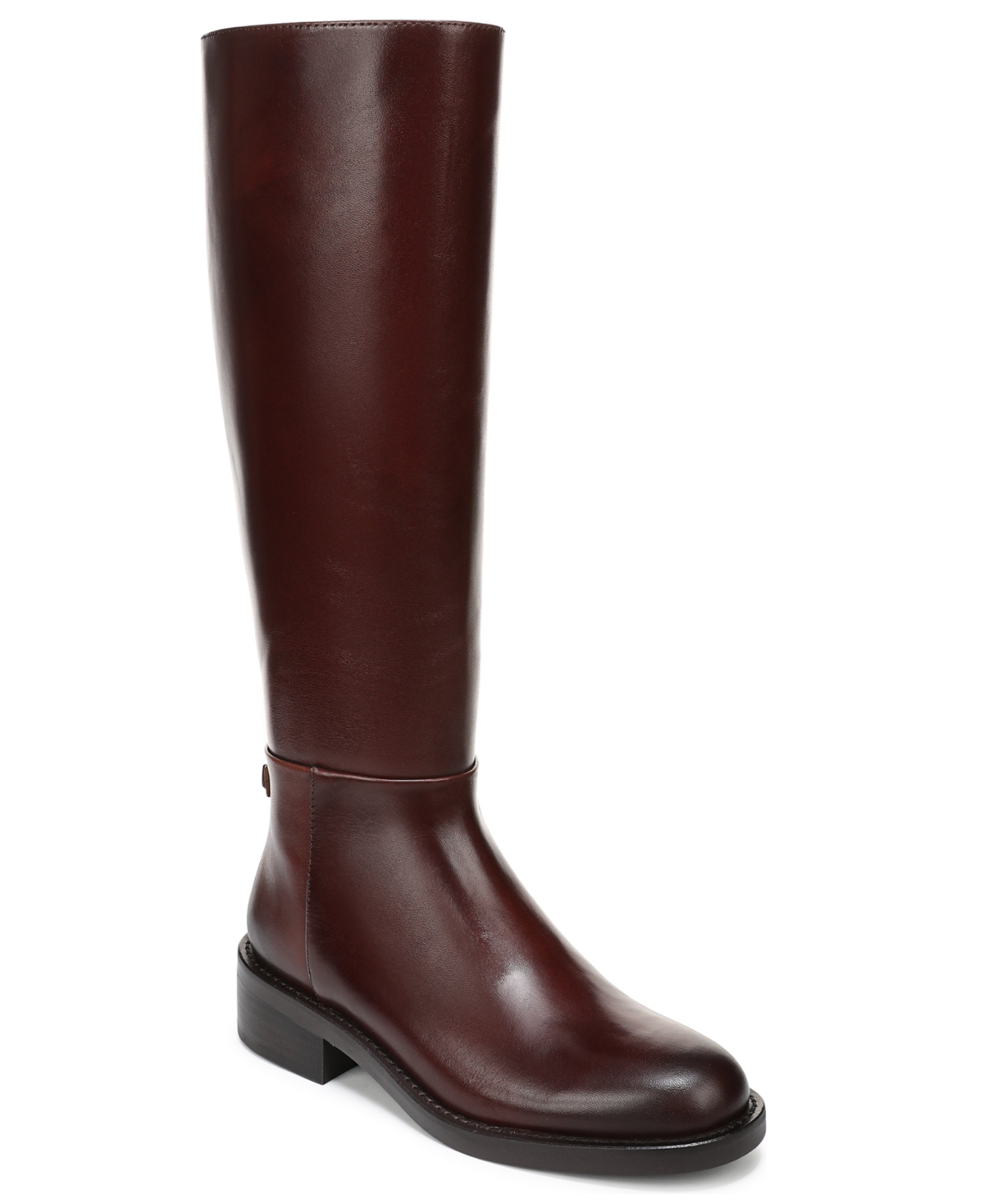 Sam Edelman Women's Milla Wide-Calf Riding Boots - Dark Brown Leather