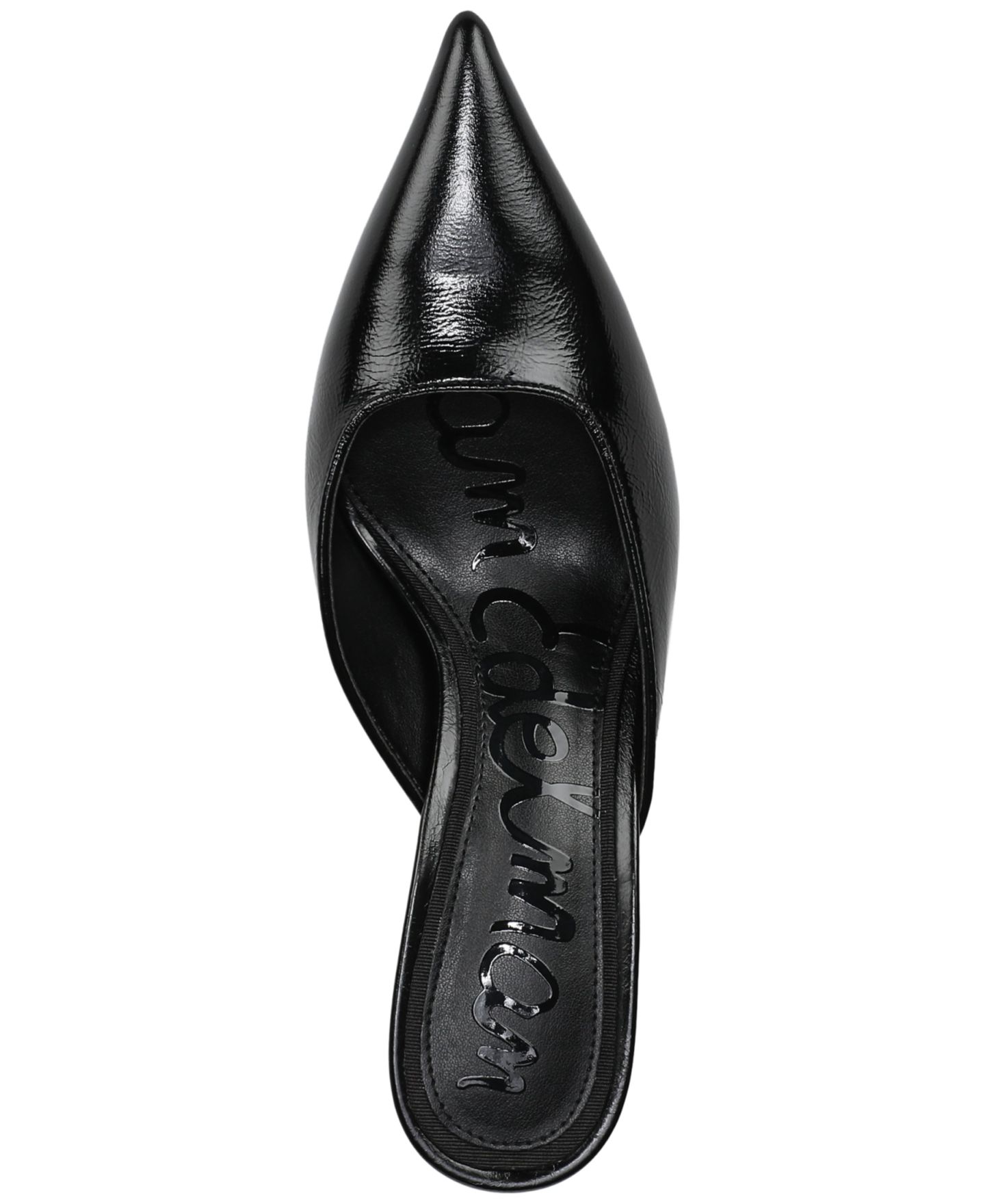 Женские сабо Sam Edelman Margeaux Slip-On Mule Pumps, цвет: Чёрный кожаный — фото 4