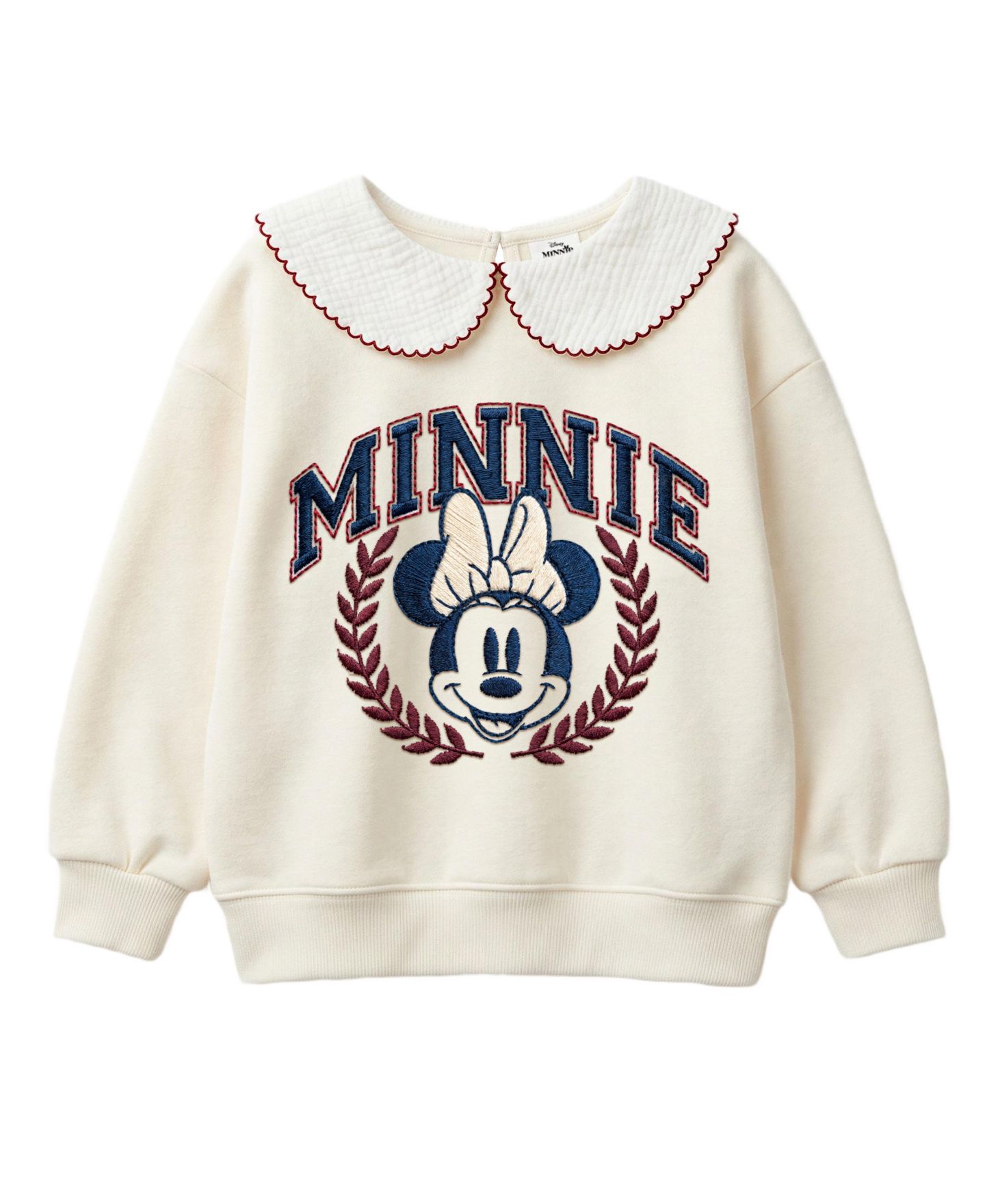 Комплект Disney Minnie Mouse Sweatshirt and Pants, 2-Piece Set для девочек, цвет: Молочный белый / Красный — фото 2