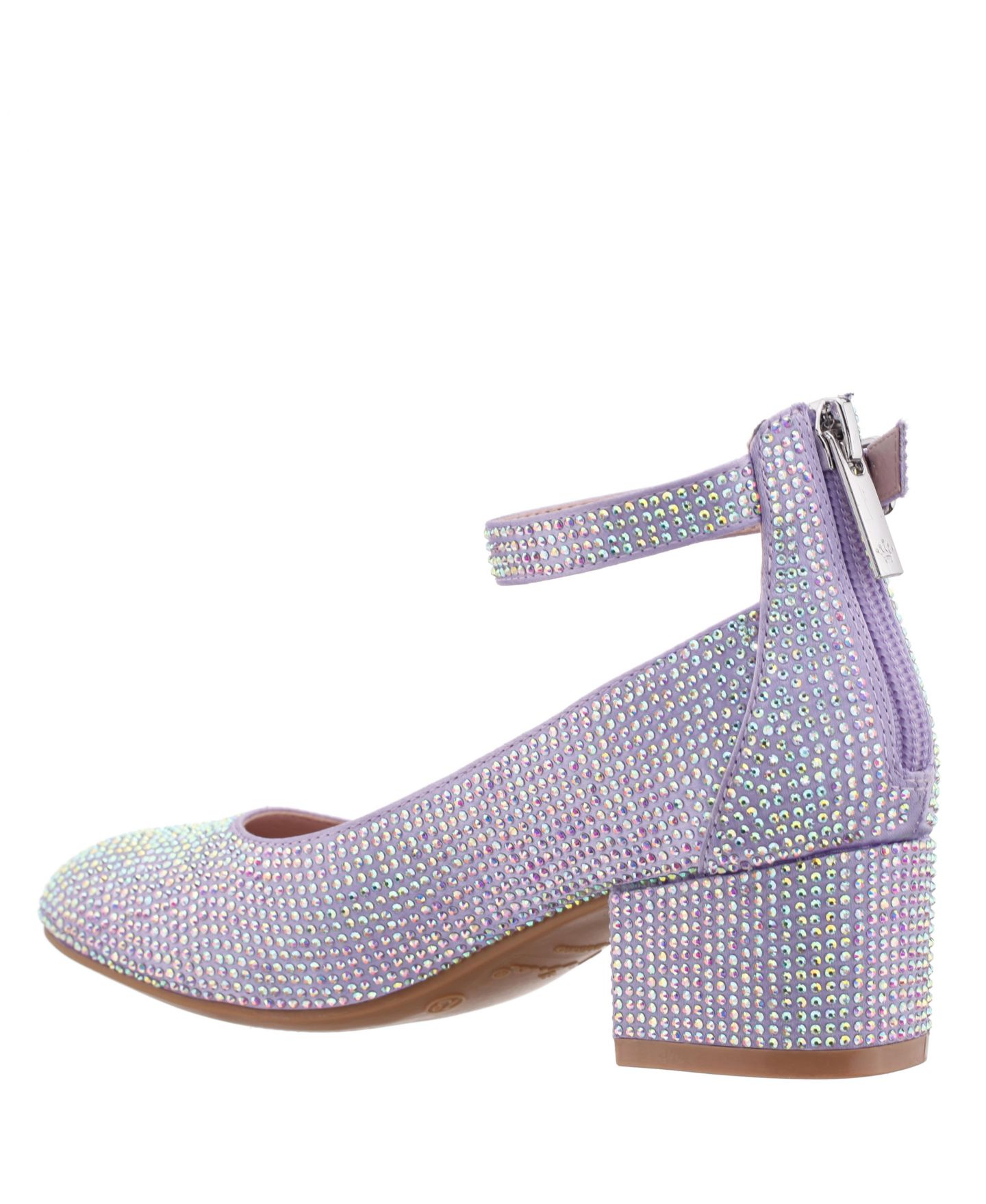 Туфли Nina LENNIE2 Light Rhinestone Dress Shoes для девочек, цвет: Светлый фиолетовый — фото 5