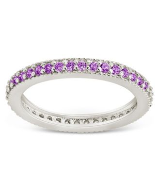 2.5mm Thin Cubic Zirconia Band Ring