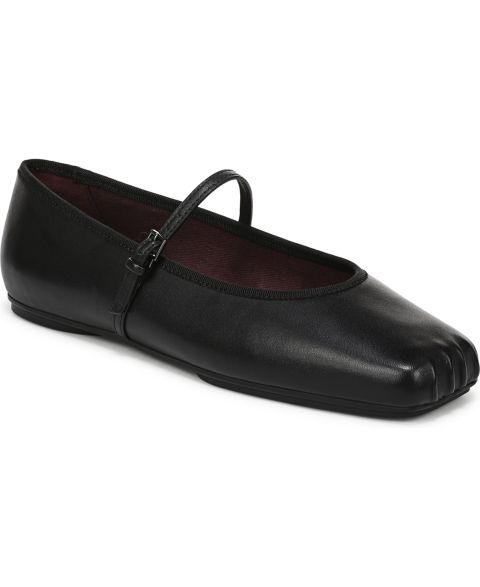 Женские балетки Franco Sarto Oriel Mary Jane с квадратным носом, цвет: Чёрный кожаный