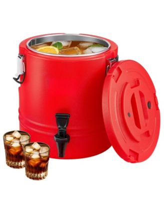 Insulated Beverage Dispenser, 3 Gal 11.4L Hot and Cold Drink Server with Spigot