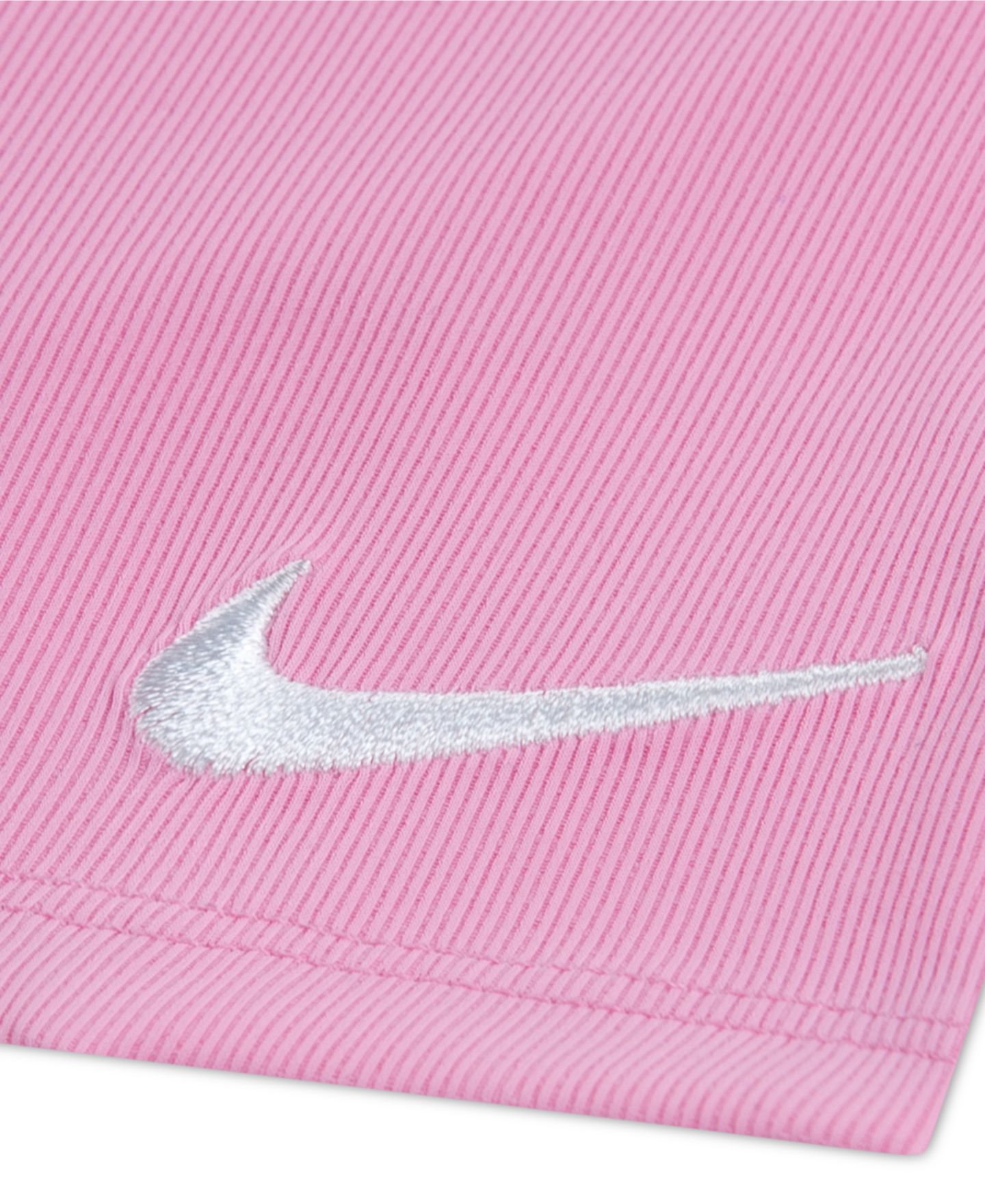 Детский комплект Nike для девочки: боди с длинным рукавом и расклешённые леггинсы, цвет: Розовый — фото 4