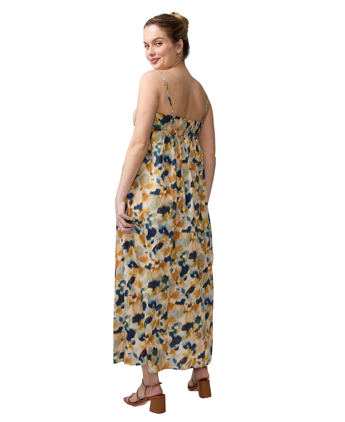 Ingrid + Isabel Maternity Ingrid + Isabel Printed Poplin Maxi view 3 — MAYCSS fashion products