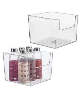 Open-Front Storage Bin, Set of 2