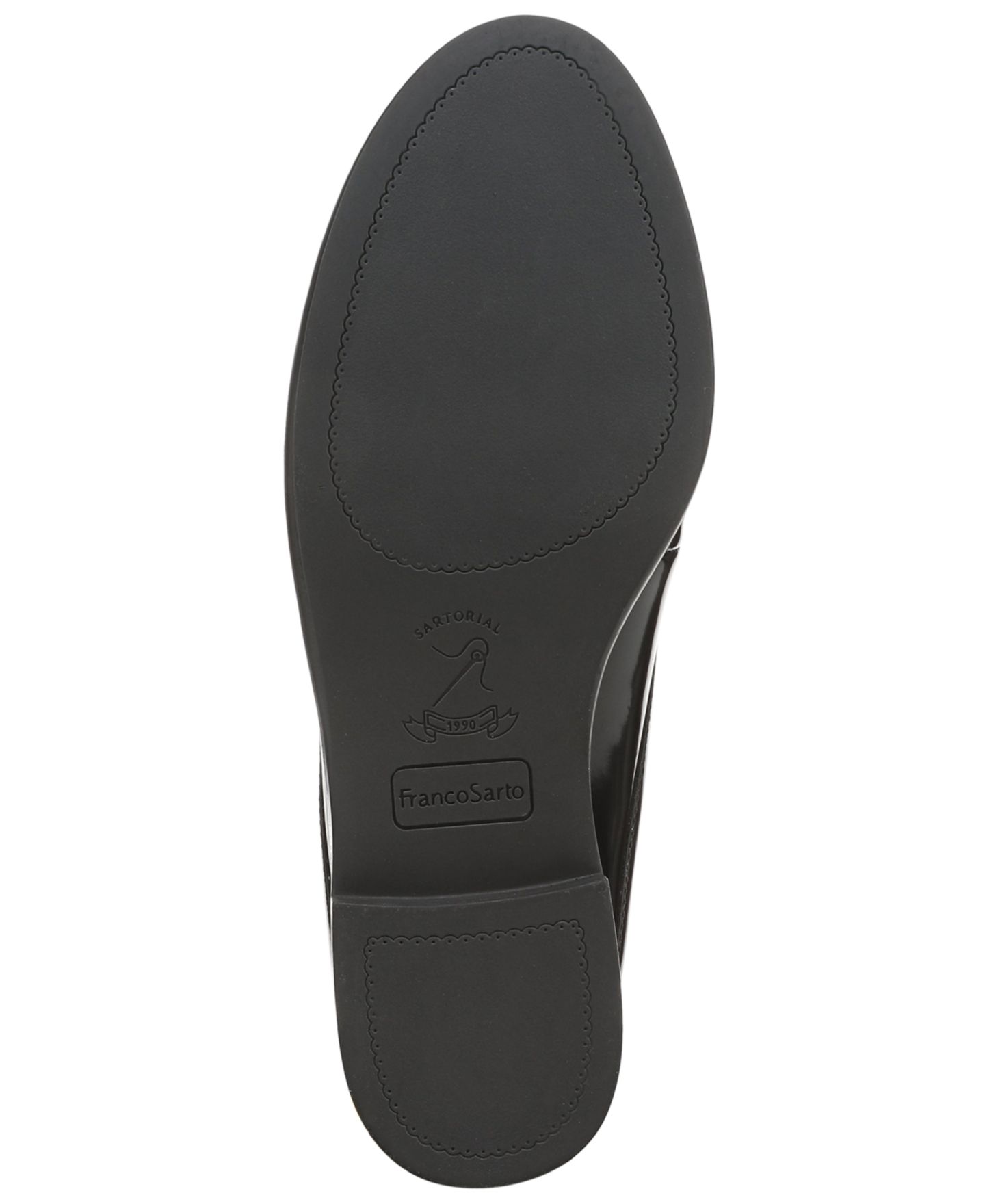 Женские сабо Franco Sarto Callen Almond Toe Mules, цвет: Чёрный искусственная лаковая кожа — фото 5