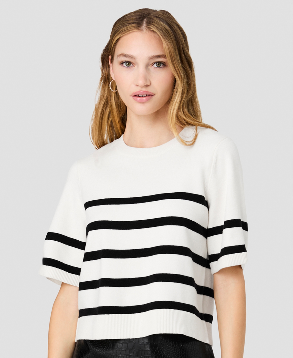 French Connection Women's Sloane Knit Short-Sleeve Top