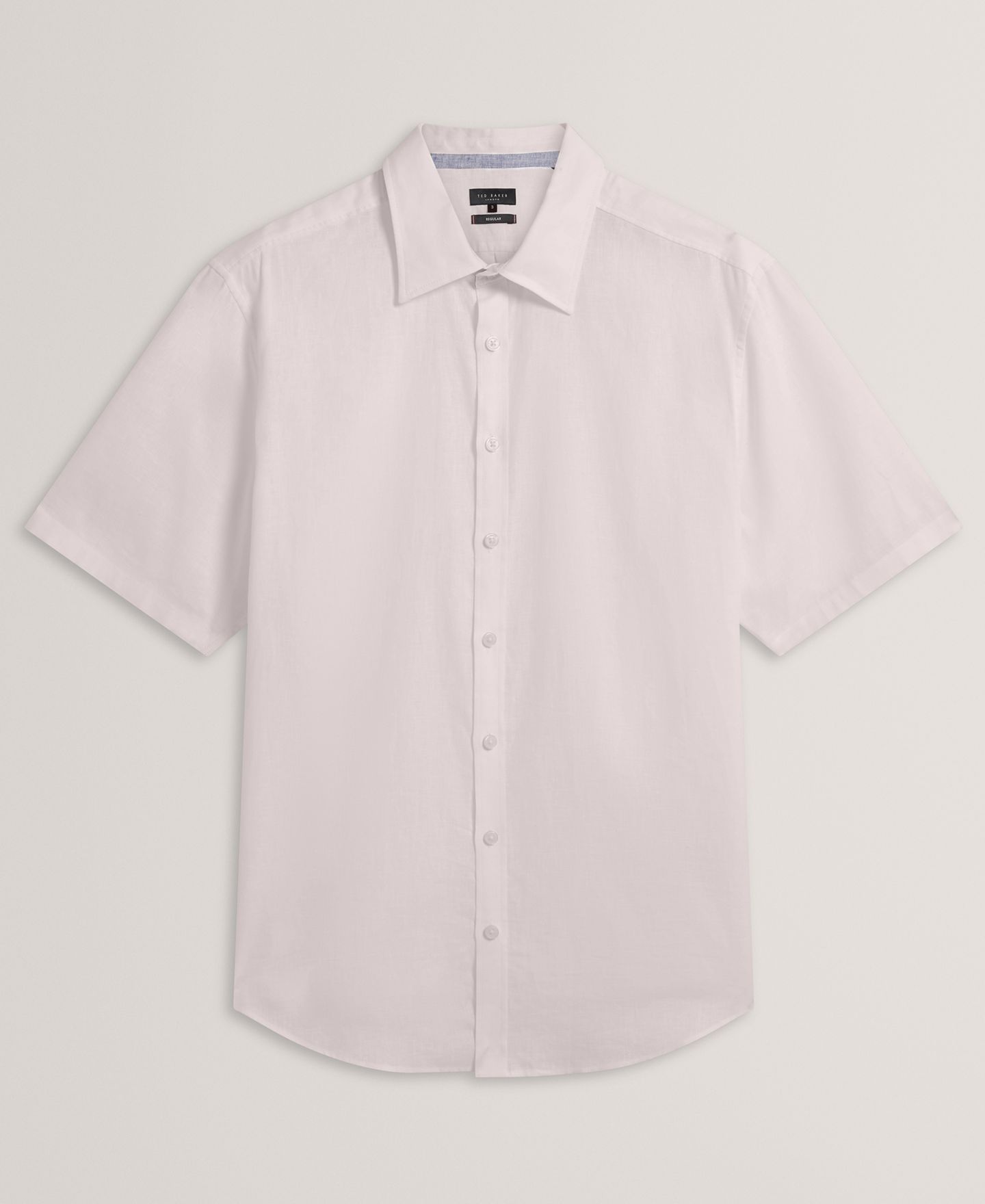 Мужская рубашка Ted Baker Wryte Short-Sleeve, цвет: Белый — фото 5