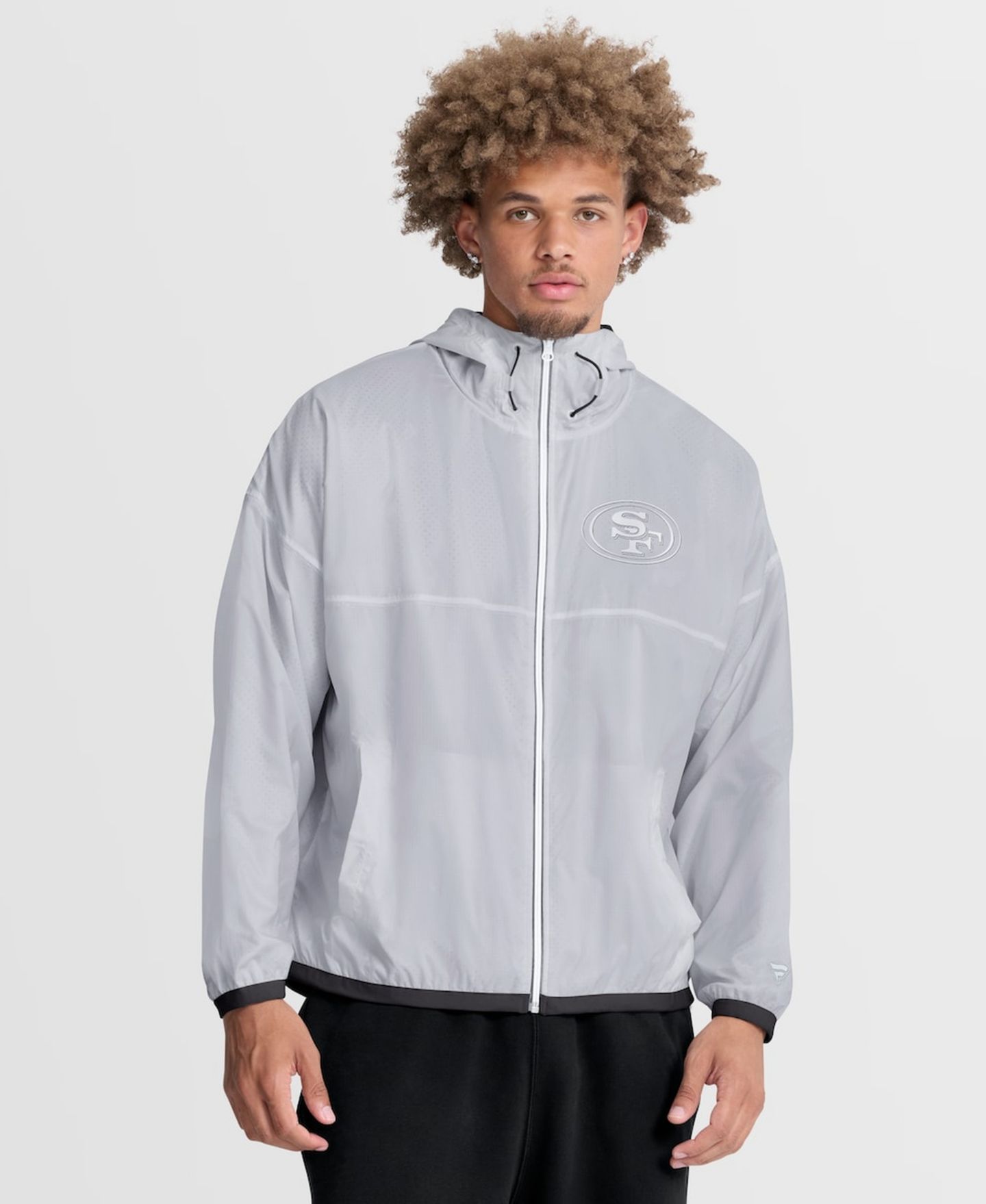 Мужская куртка Fanatics White San Francisco 49ers Type Play Down Full-Zip — фото 1